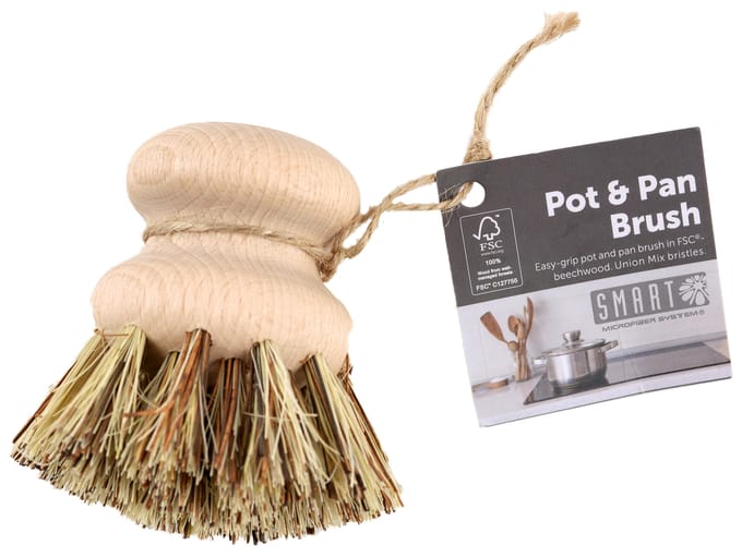 Afwasborstel pan en afwas schrobber handmodel Nature