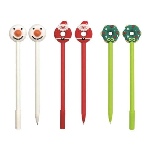Balpen kerst donut 3 assorti