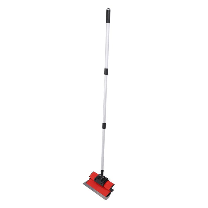 Ensemble de lames de lissage pour cloisons sèches avec manche extensible 10 pouces, 16 pouces, 24 pouces, en acier inoxydable noir