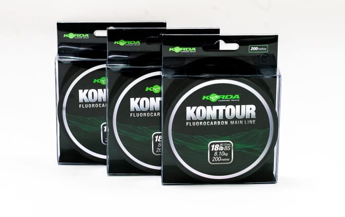 Korda Kontour Fluorocarbon Mainline - 18lb - 200m - Transparant
