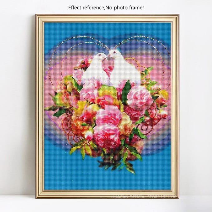 Peinture Diamant 5D Animal Broderie Ronde Complète Vente Image de Diamant Strass 20X30 blue