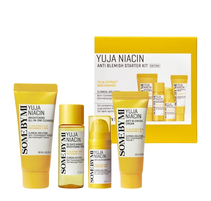 Some By Mi Yuja Niacin Brightening Anti Blemish Starter Kit 10 ml + 30 ml + 30 g + 20 g