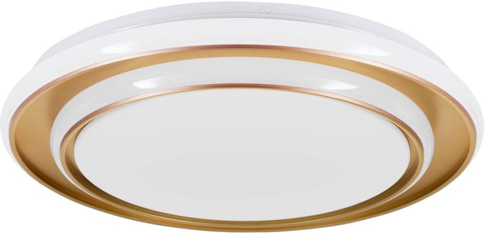 EGLO Moschetta Plafondlamp - Ø 40 cm - Goud/Wit - Instelbaar wit licht (warm, neutraal en daglicht)