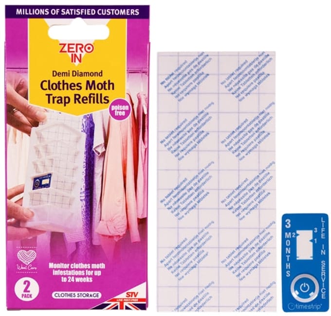 Zero In - Demi-Diamond - Wasmottenverdelger navulling - 2 stuks