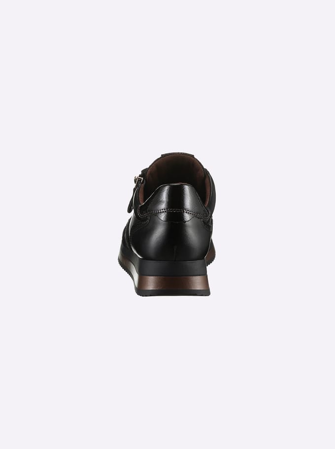 Jana Dames Sneaker - 23774-095 Zwart/Brons - Wijdte H - Maat 37