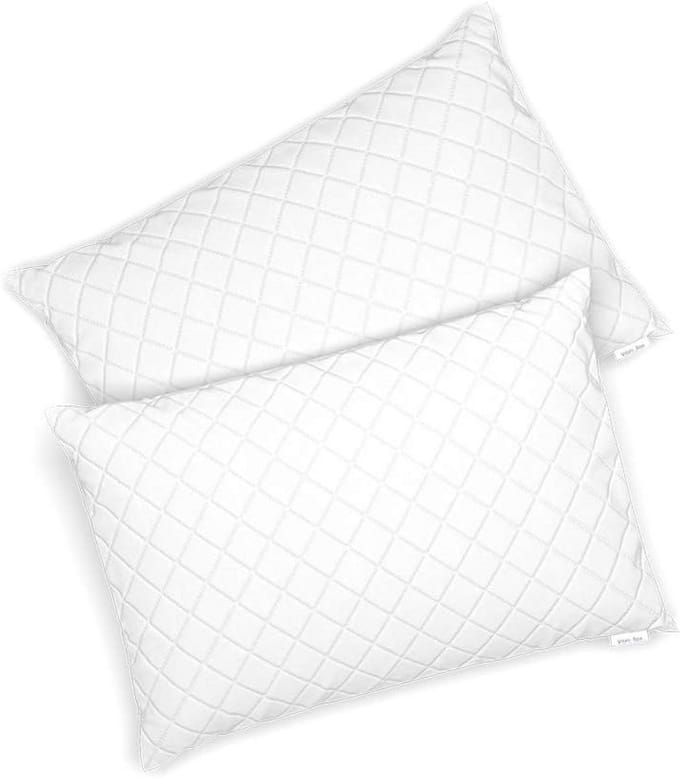 Set van 2 Hoofdkussens Wit 50x75 cm Hypoallergeen en Wasbaar