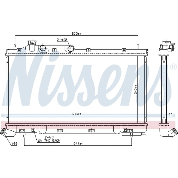 Radiator, motorkoeling NISSENS 67743