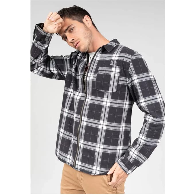DEELUXE Geruit overshirtPRETENDER Black
