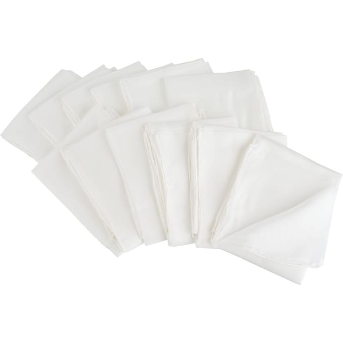 VBS Zijden sjaals "Pongé 05", 55 x 55 cm, 12 stuks