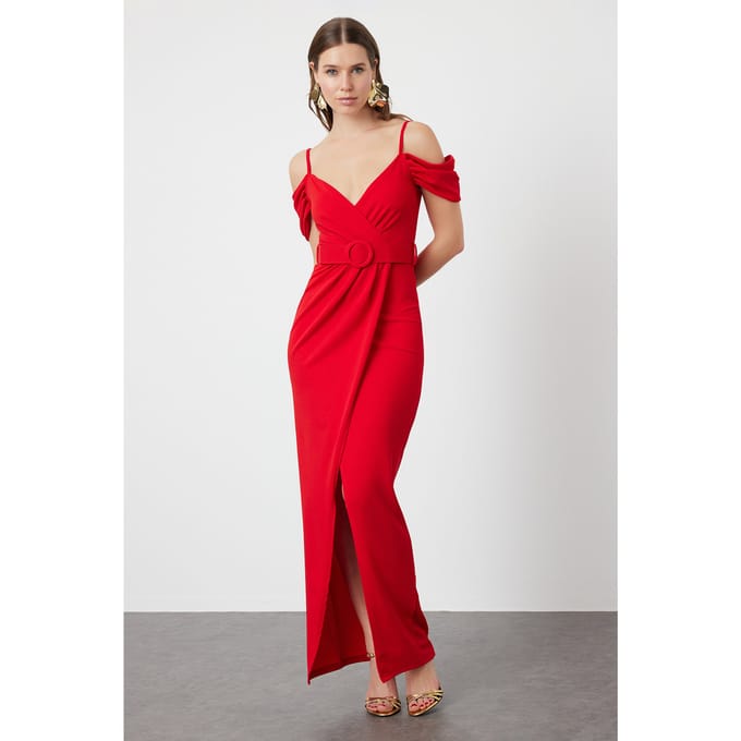 Dames maxi korte jurk Unifarben voor afstuderen/gala, normale pasvorm, avond- en galajurk