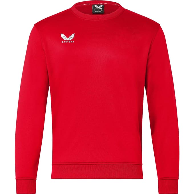 Castore Heren Sweatshirt met ronde hals (Echt rood)