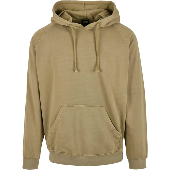 Urban Classics - Overdyed Hoodie/trui - M - Groen