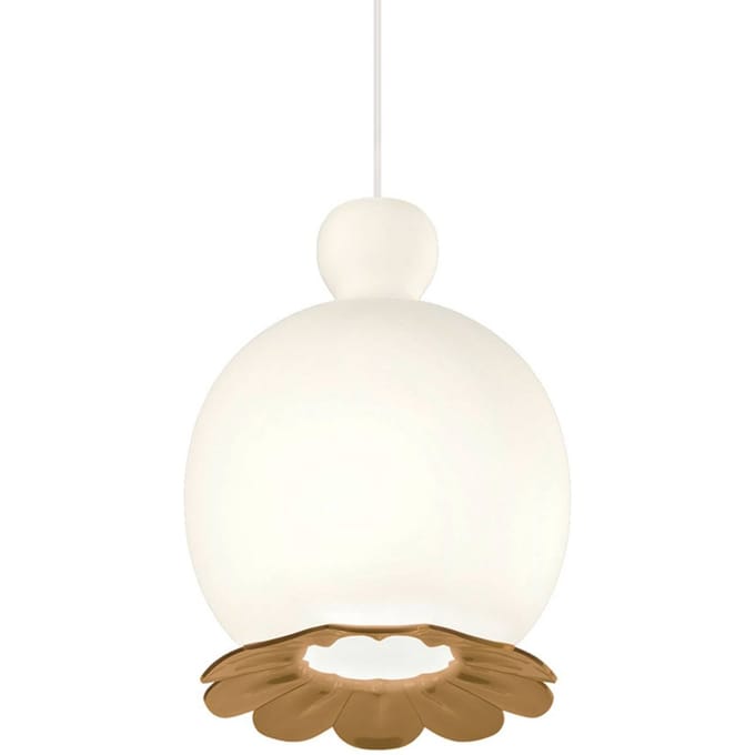 kdln Opyo hanglamp, messing, Ø 22 cm,  glas