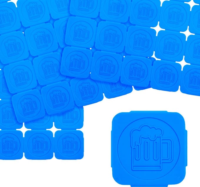CombiCraft fluorescerende breekmunten bierpul fluor blauw - per 1000 munten