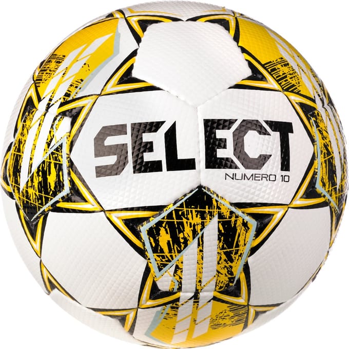 Select Numero 10 V23 (Size 4) Wedstrijdbal - Wit / Geel | Maat: 4