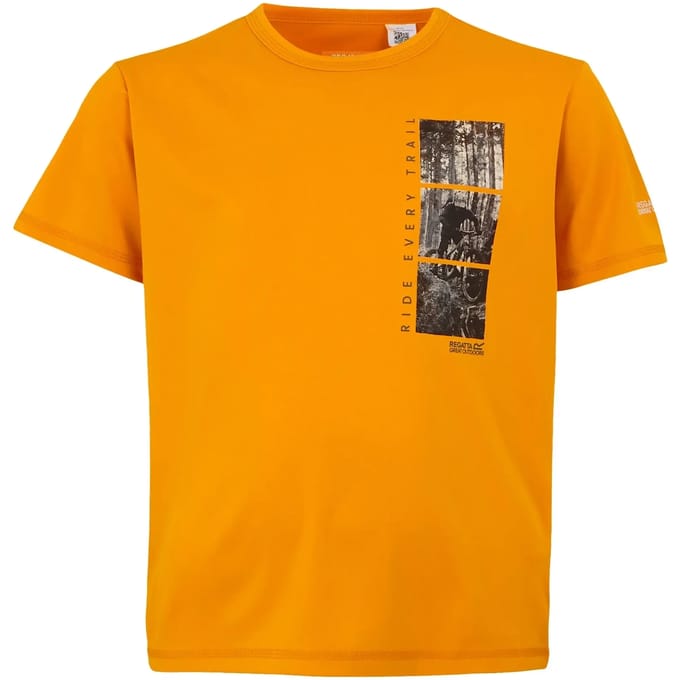 T-shirt Korte Mouwen Kinderen Mountain Graphic Design