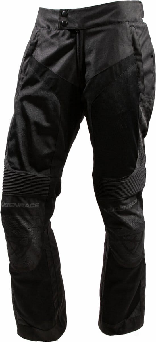 MUGENRACE Meshke Zwarte Waterdichte Textielbroek - Broek