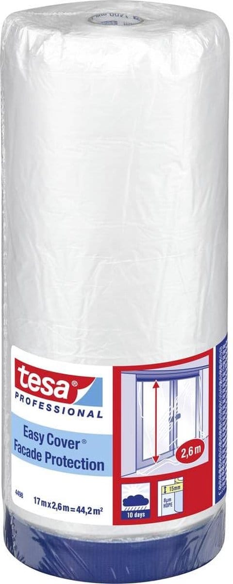 tesa 04498-00002-00 Afdekfolie tesa Easy Cover Transparant (l x b) 17 m x 2.6 m 1 stuk(s)