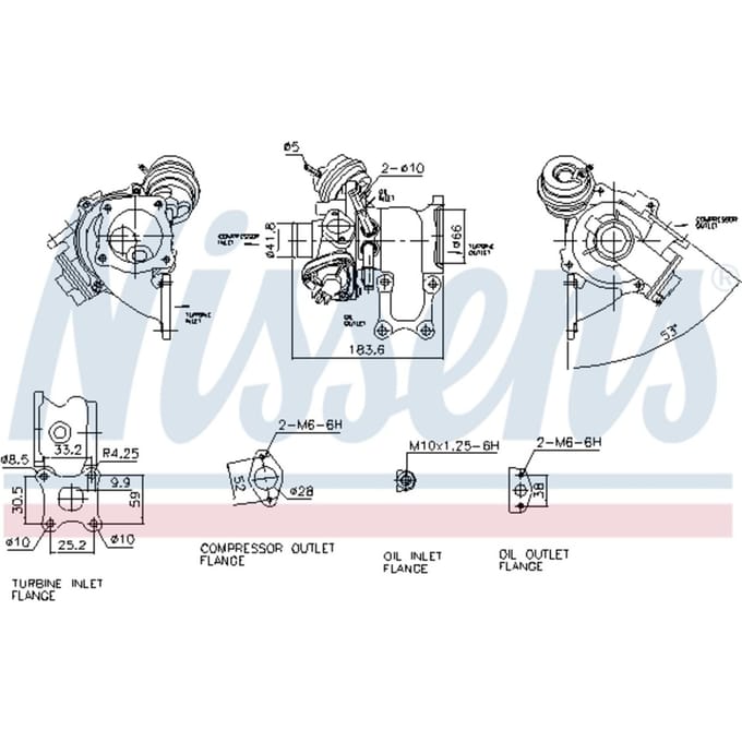 Supercharger, drukvulling NISSENS 93278