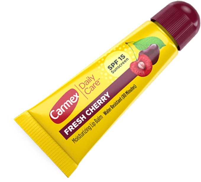 Carmex Lippenbalsem Kers - Hydraterende Lippenbalsem met Zonbescherming SPF15 - 5-pack