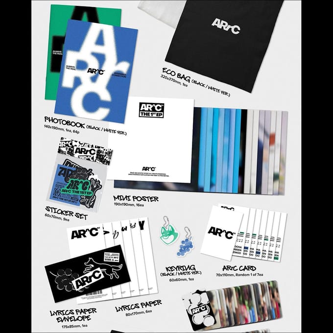 ARrC - AR^C 1e EP Album (Zwart ver. / Witte versie) Random ver. black