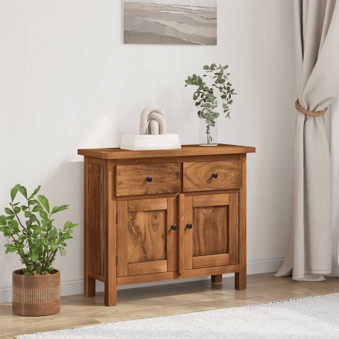 vidaXL Dressoir 75x30x65 cm massief mahoniehout