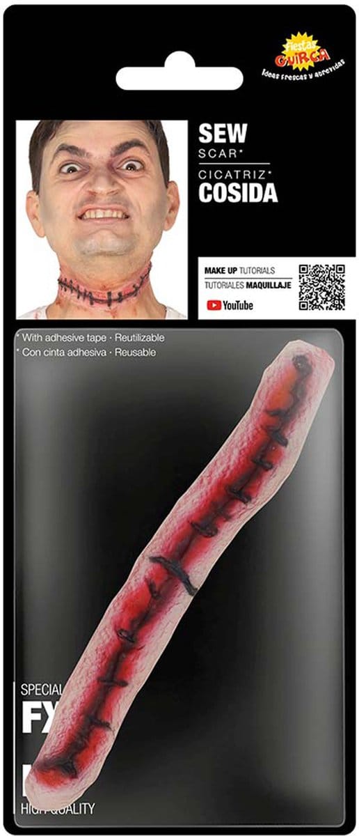 Fiestas Guirca Nep Zaagwond 25 Cm Latex Rood