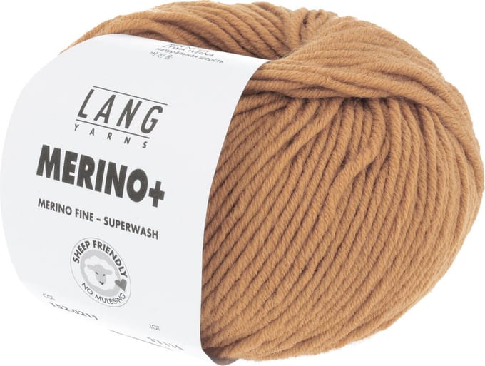 Lang Yarns Merino Plus - 211 cognac - Merinowol Garen