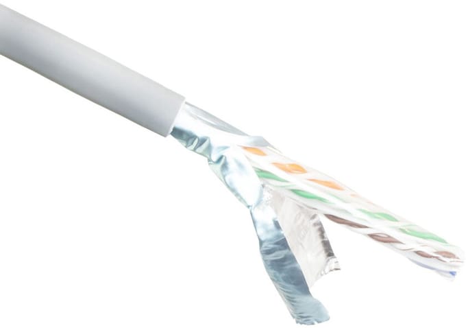 ACT CAT6A F/UTP massief twisted pair kabel, PVC, AWG 23, CPR: B2ca, 305 m