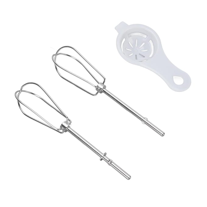 Handmixer Accessoires Roestvrijstalen Handmixer Gardes met Eierscheider voor Vervanging white