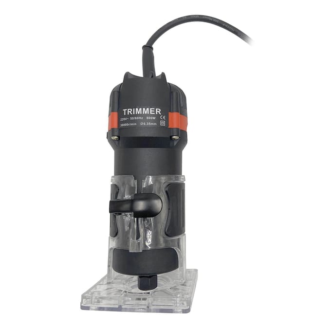 Tondeuse à bois électrique multifonctionnelle, 800W, 30000r/min, routeur à bois, tondeuse à stratifié professionnelle US PLUG noir
