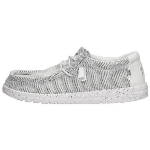 HEYDUDE Wally Sox Instappers grijs Canvas - Maat 41