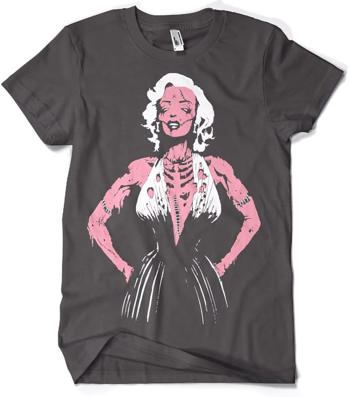 Marilyn Monroe Zombie-T-shirt SH-1-15638-H38-1