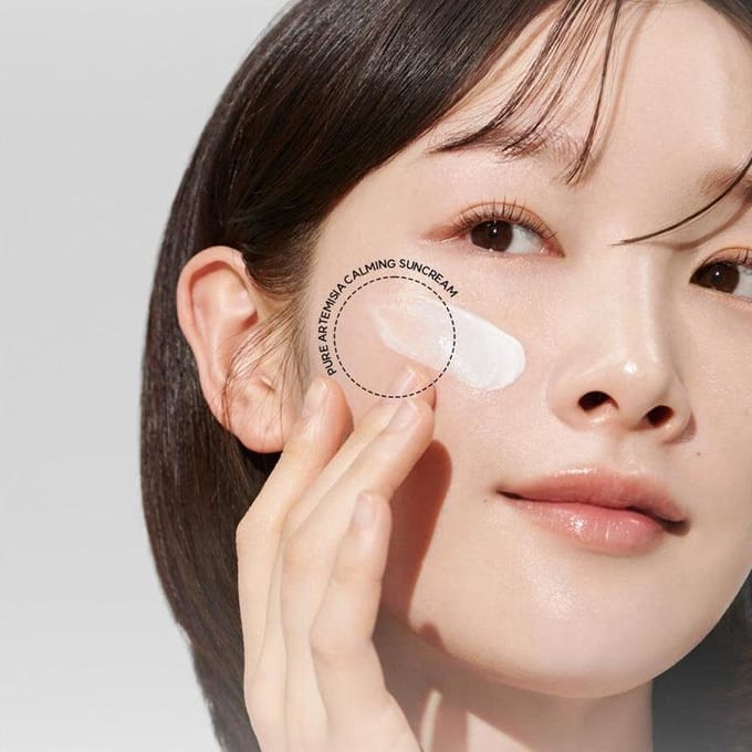 [HANYUL] Pure Artemisia Calming Suncream SPF 50+ PA++++ 50ml white