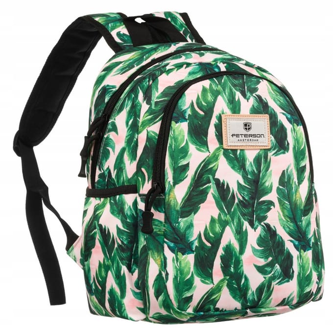 Peterson City - Kleine Dames Rugzak - Waterafstotend Polyester - Compact Model - Verstelbare Banden - Zwart