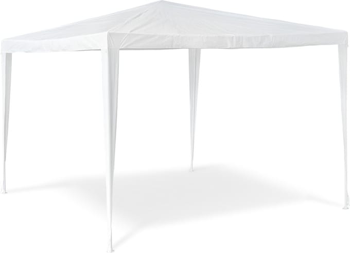 paviljoen - 3x3 m - kunststof - wit