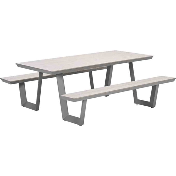 Garden Impressions Bell aluminium picknick set - 200x178 cm - taupe