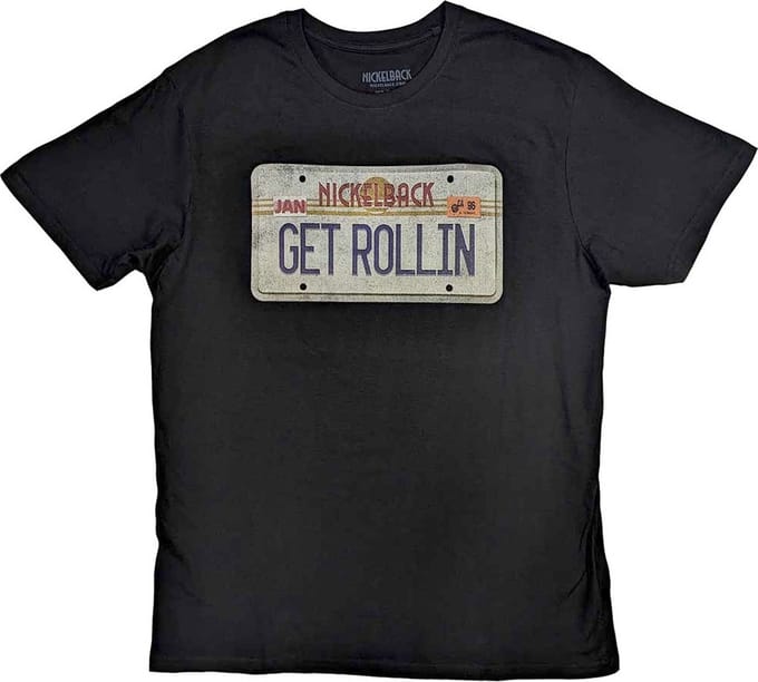 Nickelback - License Plate Heren T-shirt - S - Zwart