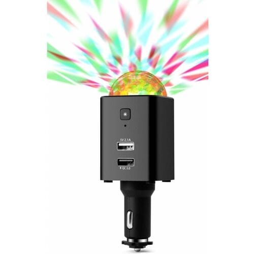 Technaxx TX-159 Disco Mobile-auto Charger TX-159 Stroombelasting (max.): 2.1 A 12/24 V, 5 V= via USB