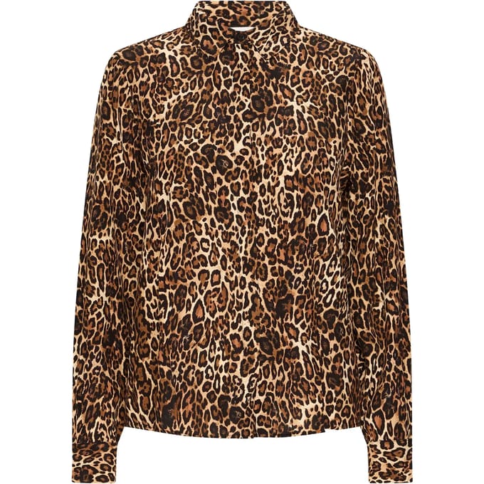 Ichi IHEZONA SH Dames Blouse - LEOPARD