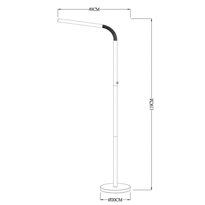 Lucide GILLY - Oplaadbare Leeslamp - Accu/Batterij - LED Dimbaar - 1x6W 2700K - Wit