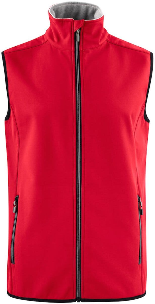 Printer softshell vest Trial man - 2261059 - Rood - maat L