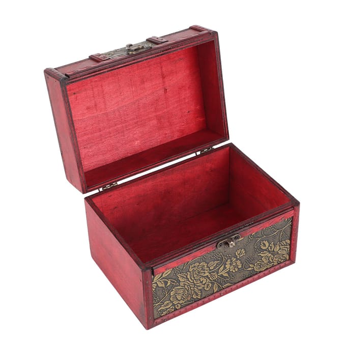 Sieradendoos Organizer Koffer Draagbaar Houten Pu Sieraden Display Opbergkoffer voor black