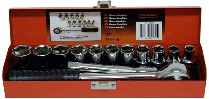 Skandia Doppendoos 1/2" - 13-delig