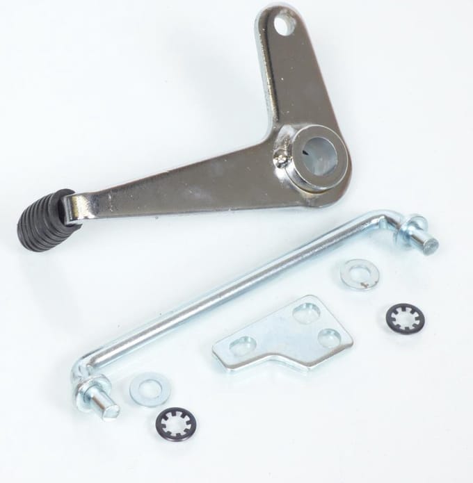 bromfiets startpedaal mbk 51 chroom rechte stang