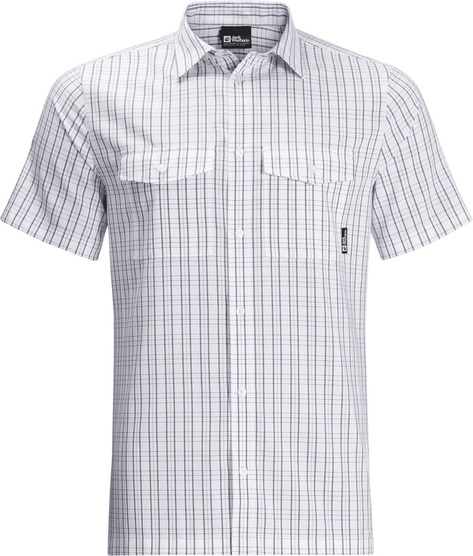 Jack Wolfskin THOMPSON SHIRT MEN Heren Outdoorshirt - white rush - Maat S