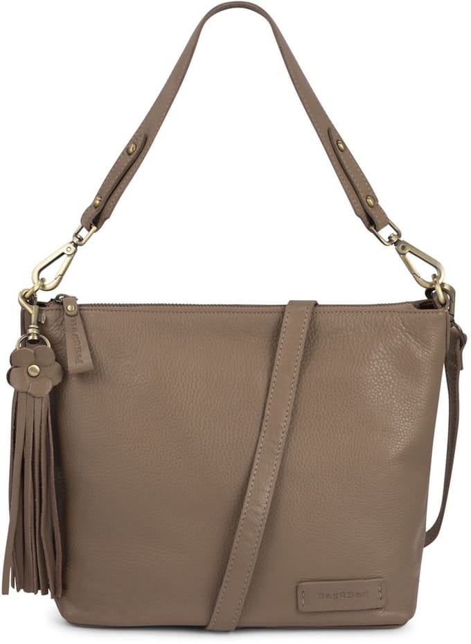 Bag2Bag Leren Schoudertas Dames Minto Dark Stone