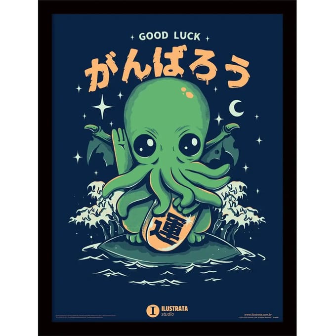 Wanddecoratie Pyramid Good Luck Cthulhu
