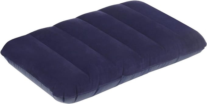 Comfortabel Opblaasbaar Reiskussen Marineblauw - Lichtgewicht & Compact