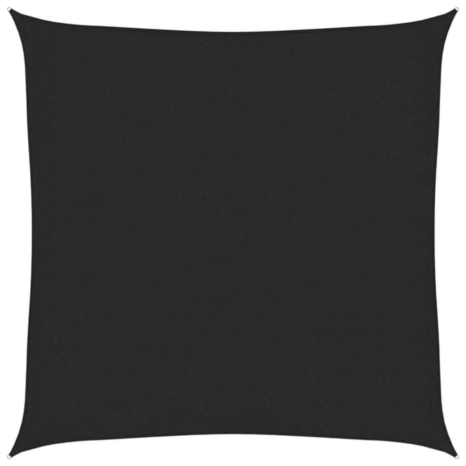 vidaXL - Zonnezeil - 160 - g/m² - 3,6x3,6 - m - HDPE - zwart